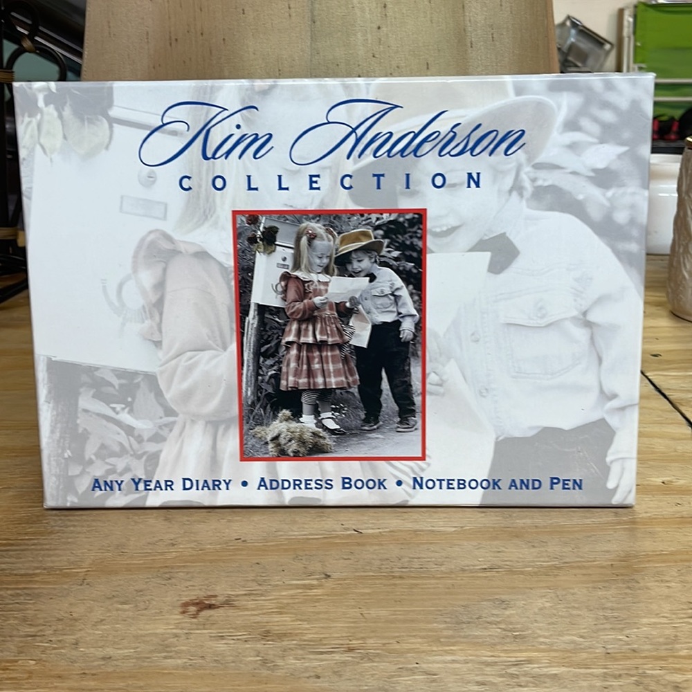 KIM ANDERSON COLLECTION, ANY YEAR DIARY, ADDRESS BOOK, NOTEBOOK, PEN, NEW IN BOX